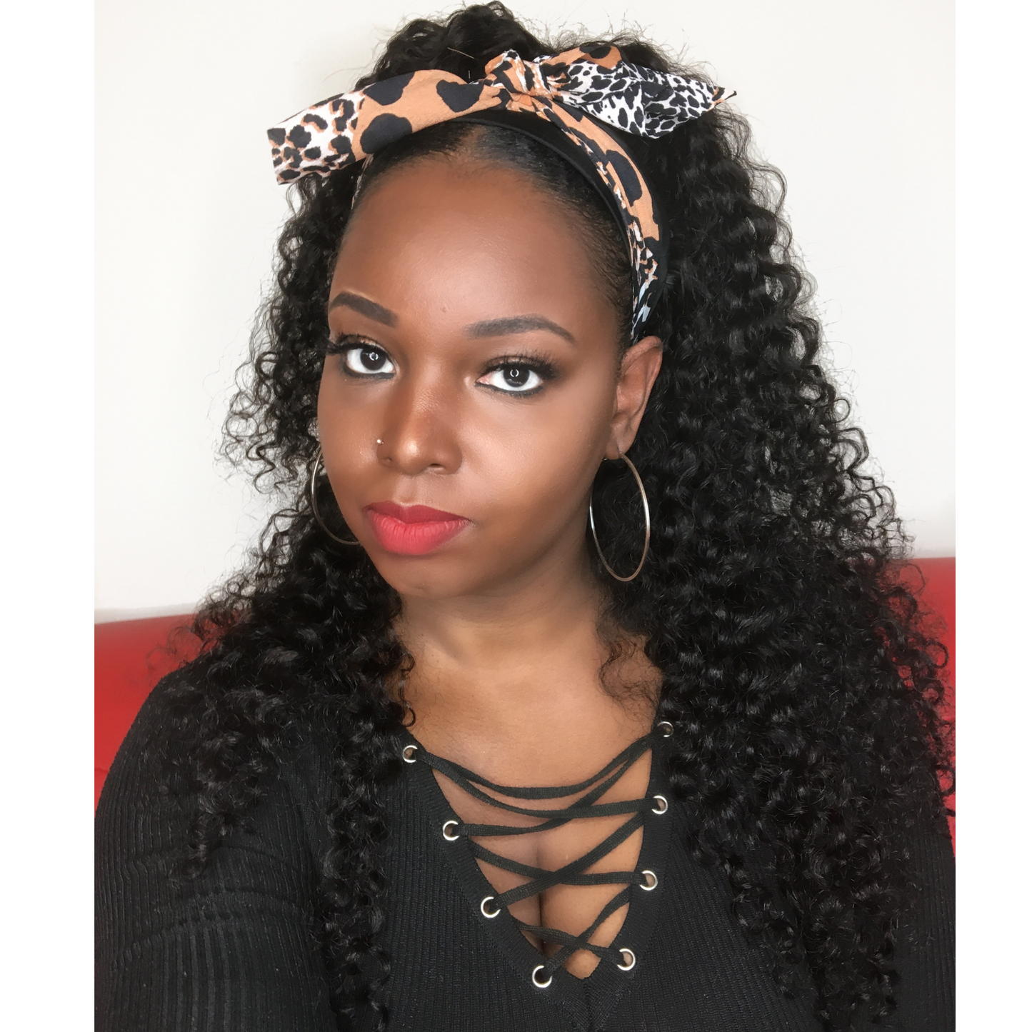 Posh Curl Headband Wig
